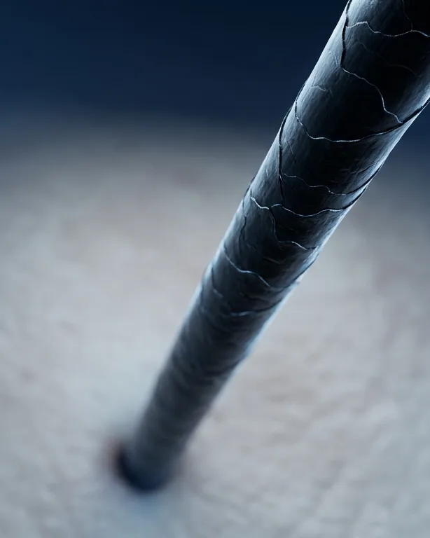 Illustration: a single hair rising from the scalp, magnified.